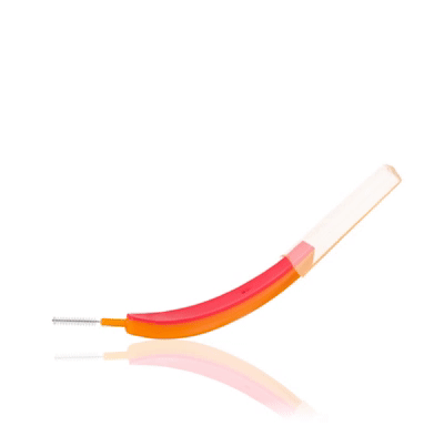 GIF of flexible EasyFlex interdental brush bending
